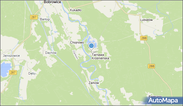 mapa Tarnawa Krośnieńska, Tarnawa Krośnieńska na mapie Targeo